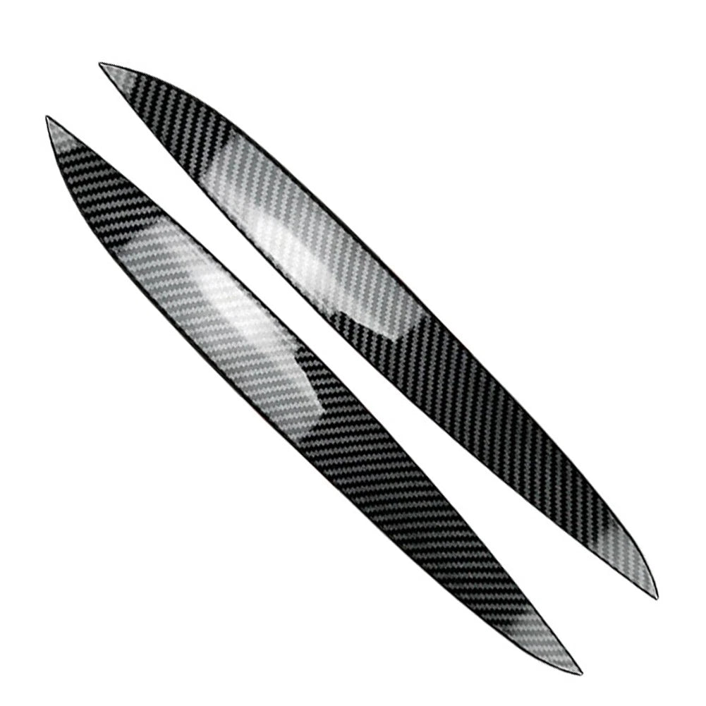 Headlight Eyebrow Eyelid Cover Trim for VW Golf MK4 (1997–2005) Carbon Fiber Black
