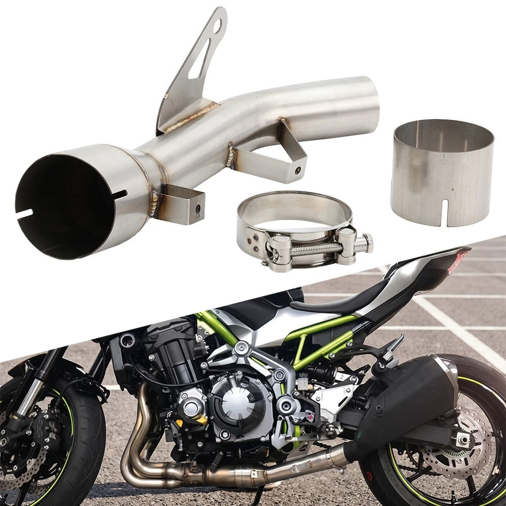 51mm Exhaust System Mid Tail Link Pipe for Kawasaki Z900 (2017–2025)