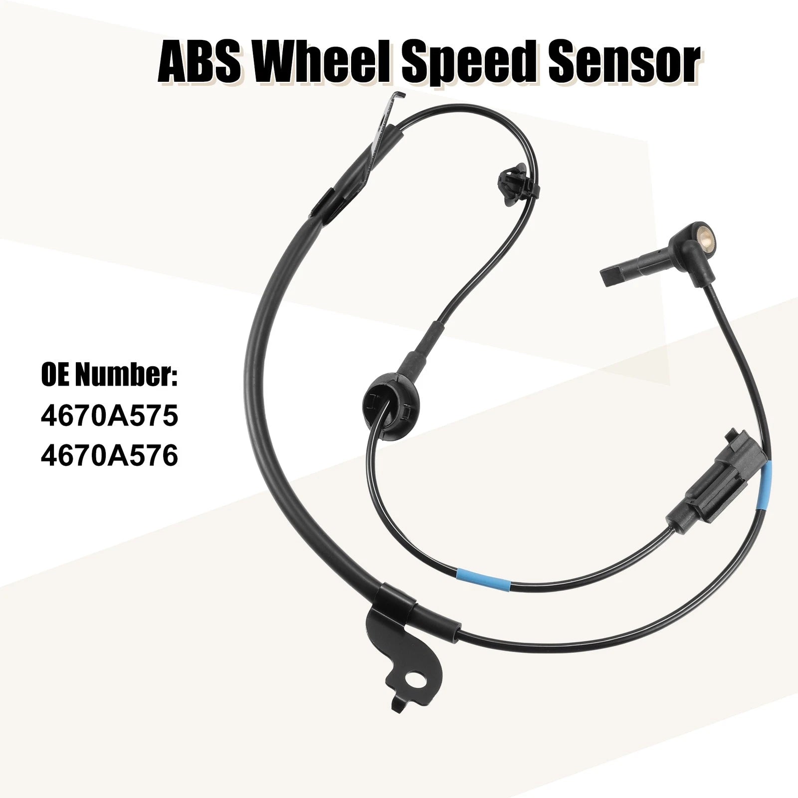 Set of 2 Front Left Right ABS Sensors for Mitsubishi Lancer (2008–2017) 4670A575 4670A576