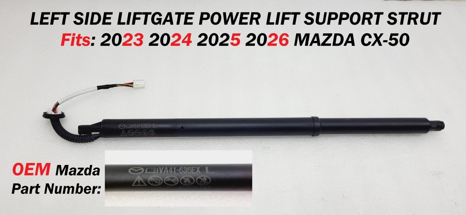 Left Side Power Tailgate Liftgate Strut for Mazda CX50 (2023–2026) VA41636EX