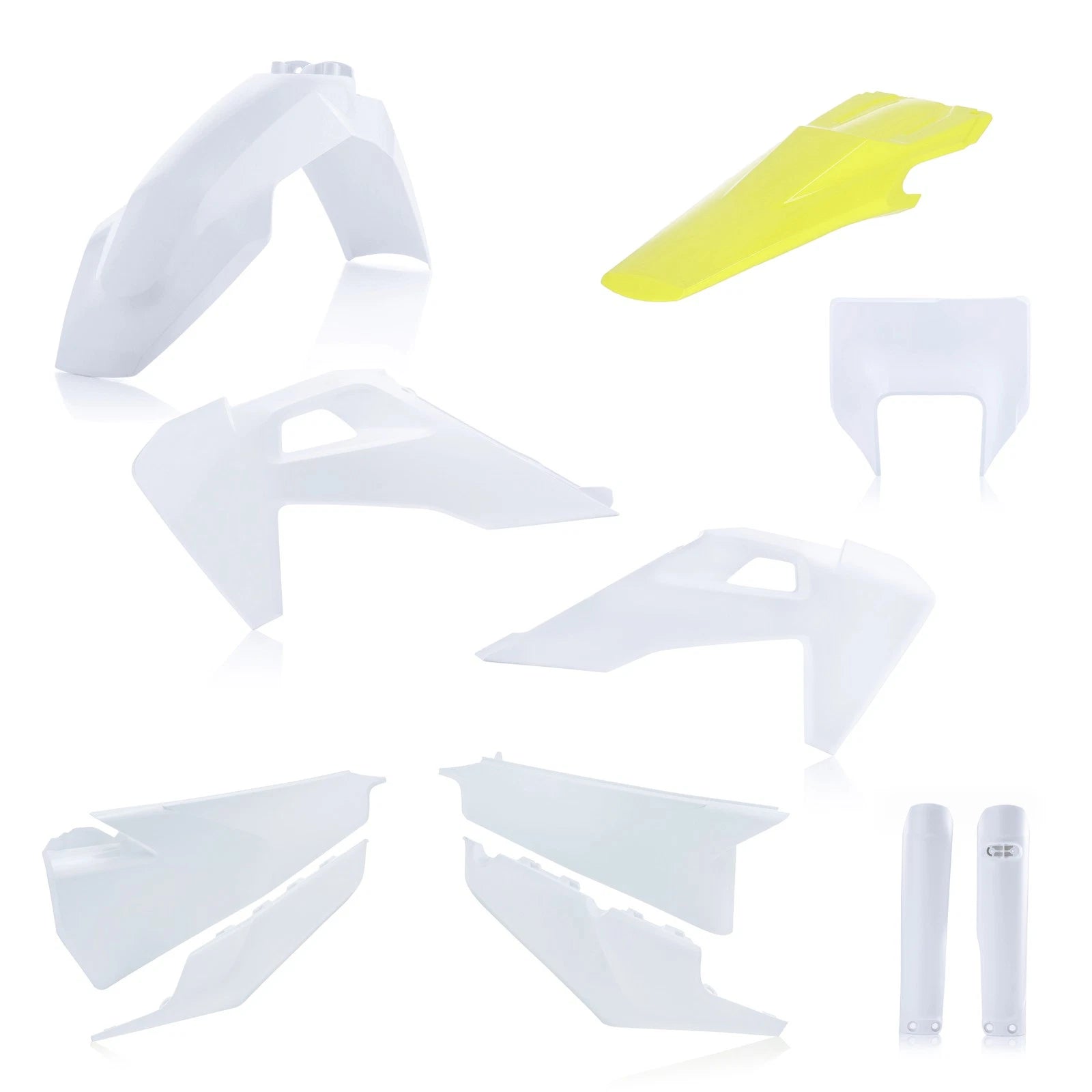 Acerbis Full Body Kit for Husqvarna FE/TE (2020–2023) - OEM White/Gray/Yellow