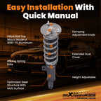 Coilovers Kit with 24-Way Adjustable Damping for Dodge Charger Challenger (2011–2022)