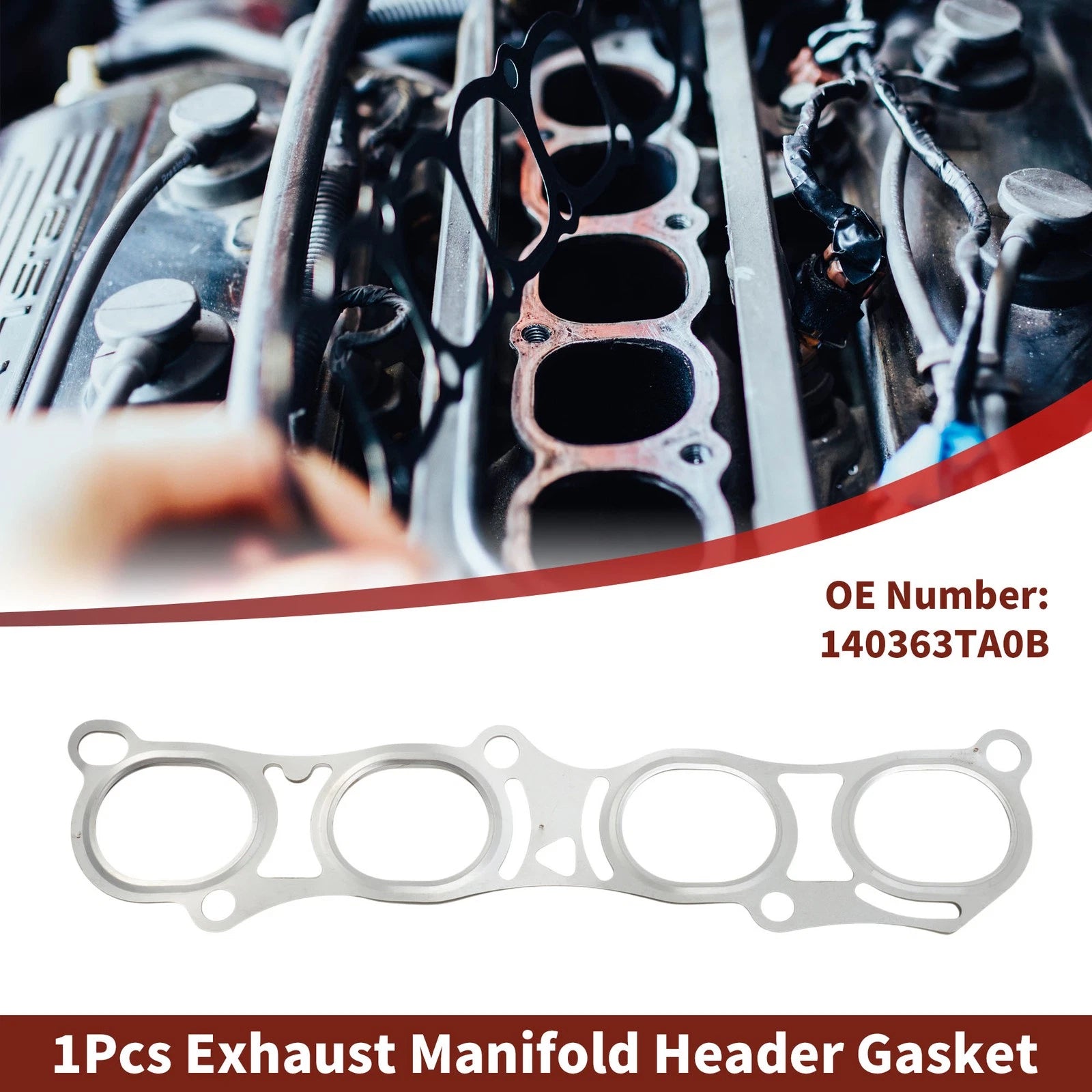 Exhaust Manifold Header Gasket for Nissan Altima/Rogue (2012–2020) No.140363TA0B