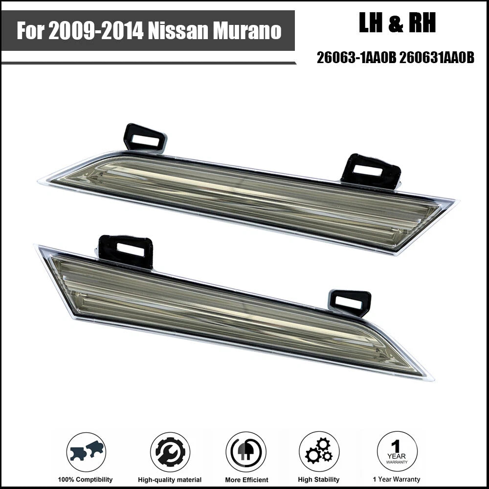 Headlight Reflector Panels for Nissan Murano (2009–2014) Dark Gray