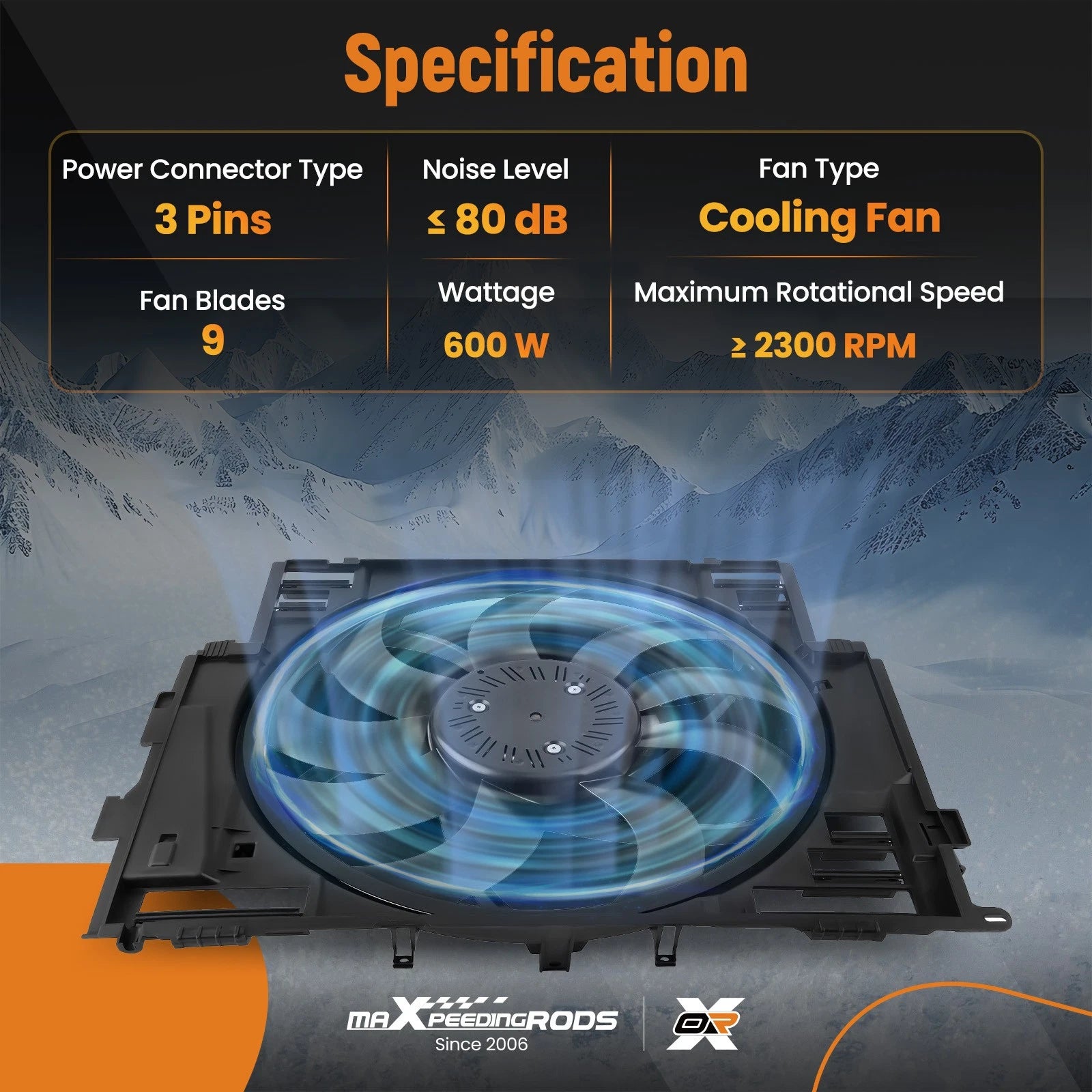 Cooling Fan for BMW 528i/528i xDrive (2012-2016)