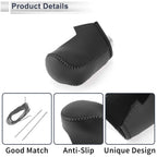 Gear Shift Knob Cover for Mazda CX-30 (2020–2021) Black Grey Faux Leather