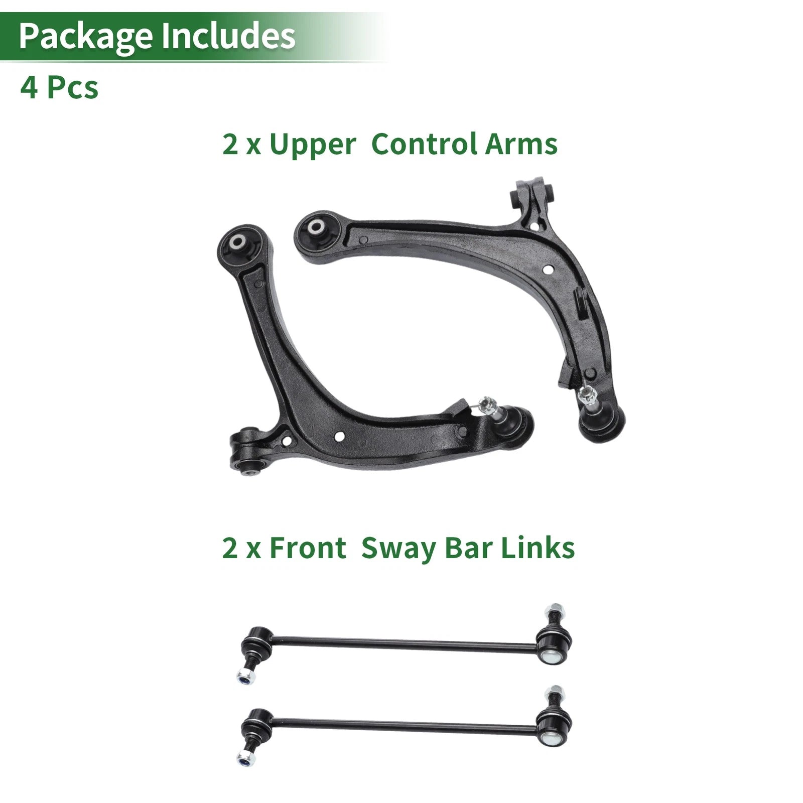 4pcs Front Suspension Kit Control Arm Sway Bar Link for Honda Odyssey (No.K750304)