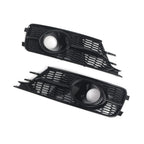 Front Fog Light Grille Cover Set for Audi A6 C7 (2016–2018) ACC Hole