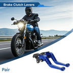 Long Brake Clutch Levers for Honda VFR1200F (2010–2014) Blue 1 Pair