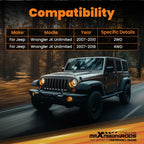 8x Adjustable Control Arms for Jeep Wrangler JK (2007–2018) 0-6" Lift Kit