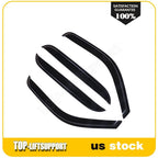 Set of 4 Wavy UV Window Visors for Silverado/Sierra Crew Cab