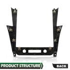 Dash Radio Bezel Trim for Chevy Malibu (2008–2012) Black Silver