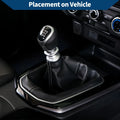 1 Pc Gear Shift Stick Gaiter Grey Leather for BMW E60 E61 (2004-2008)