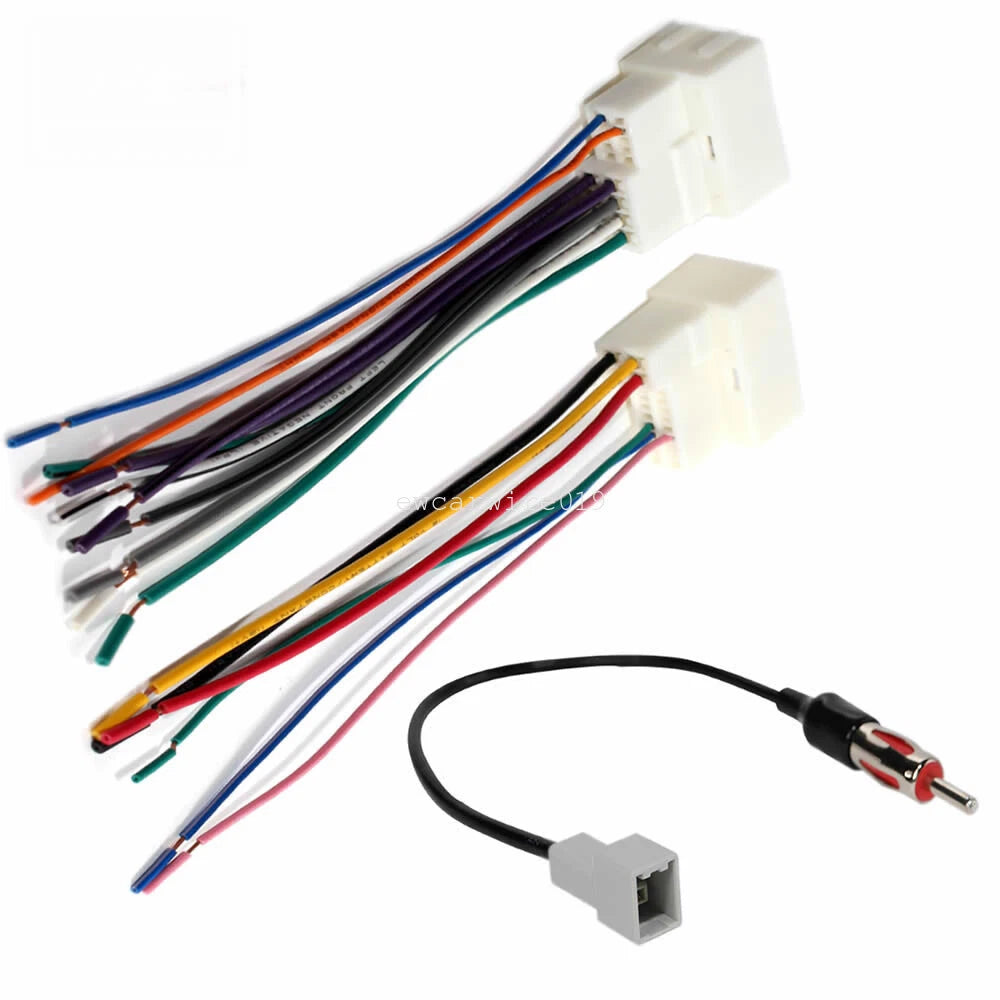 Radio Replace Wire Harness & Antenna Adapter for Hyundai Elantra Santa Fe (2013–2017)
