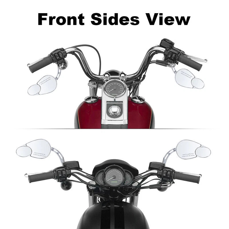 8mm Rearview Side Mirrors for Harley Heritage Softail Classic (1988–2016)