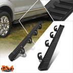 Set of 2 Step Pads for Ford F150 Crew Cab (2004–2014) Aluminum Flat Black