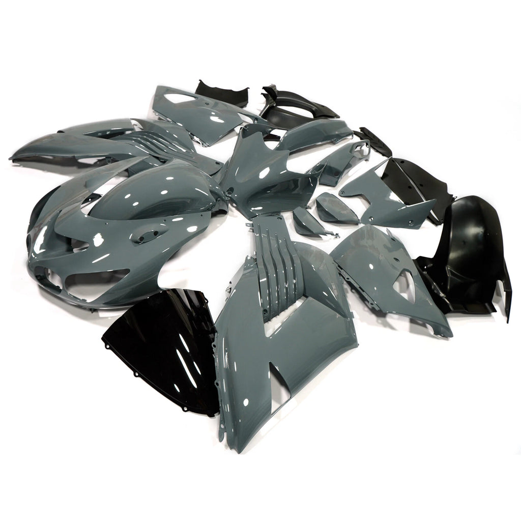 Fairing Kit for Kawasaki Ninja ZX14 ZX1400C (2006–2011) ABS, Grey Painted