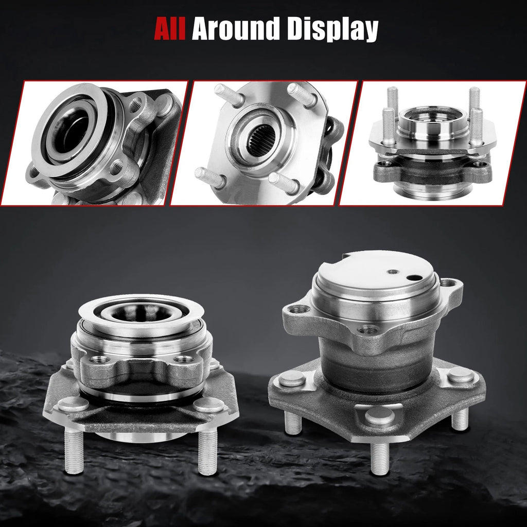 Set of 4 Wheel Hub Bearing Assemblies for Nissan Sentra (2007–2012)