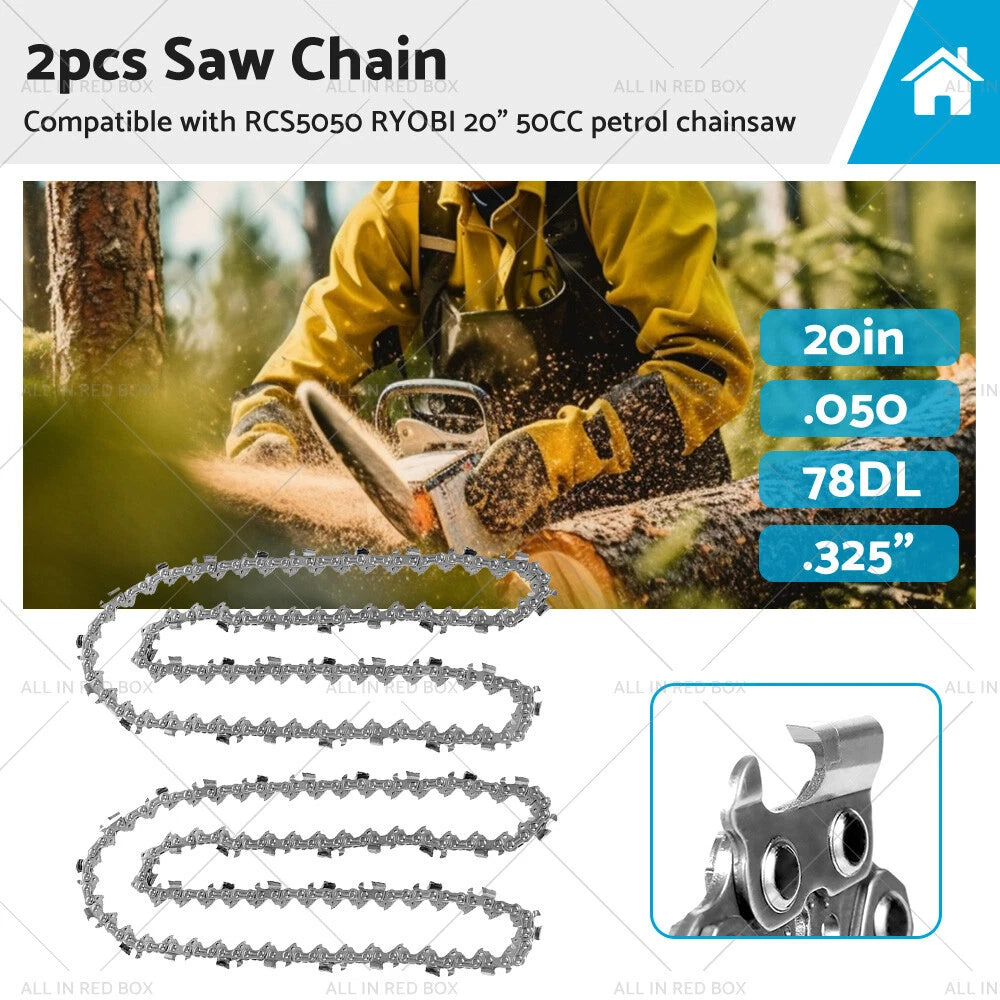 Chainsaw Chain 325 050 78DL 20" for RYOBI RCS5050 (50CC)
