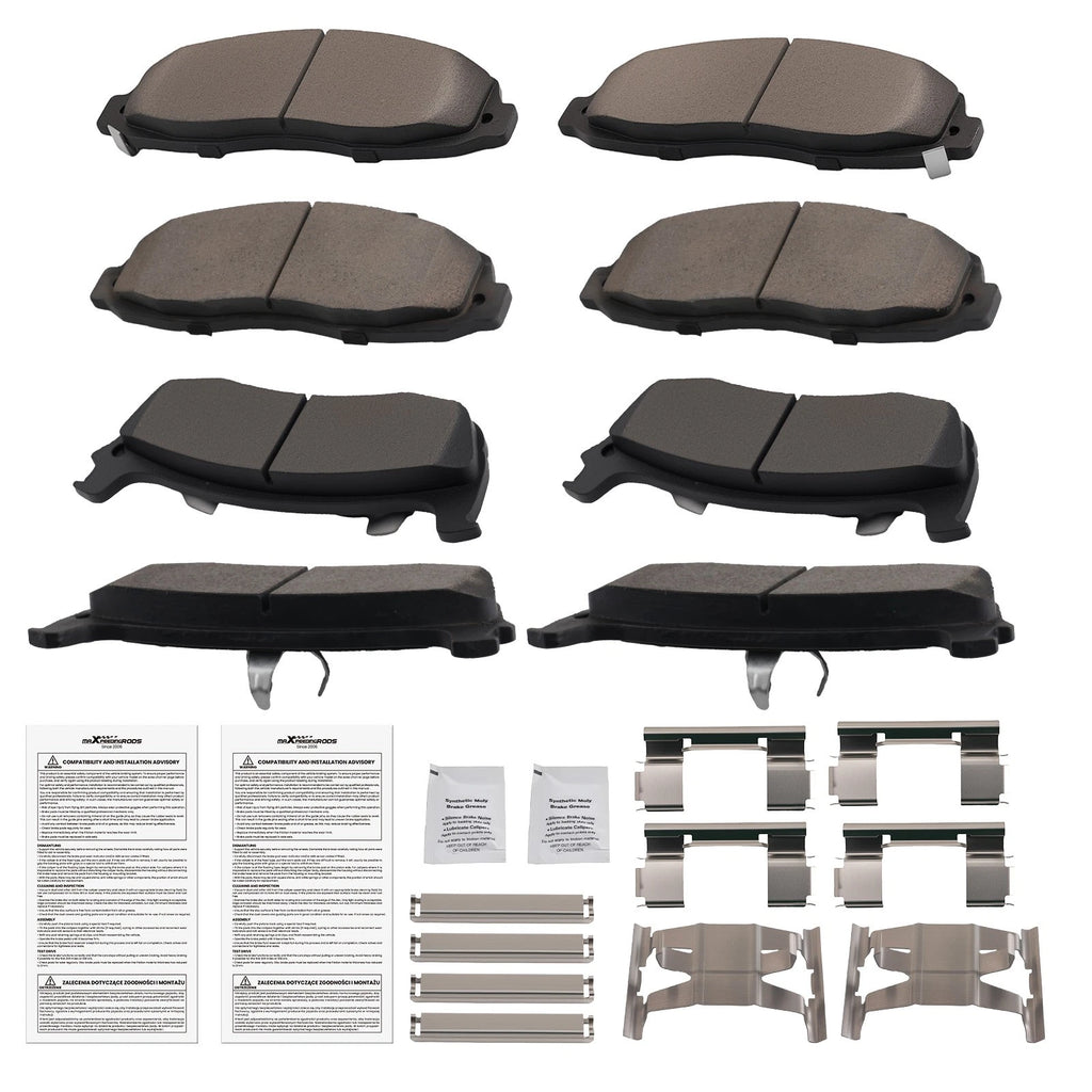 Set of 4 Ceramic Brake Pads for Ford F-150 (1999–2004) P679 P879