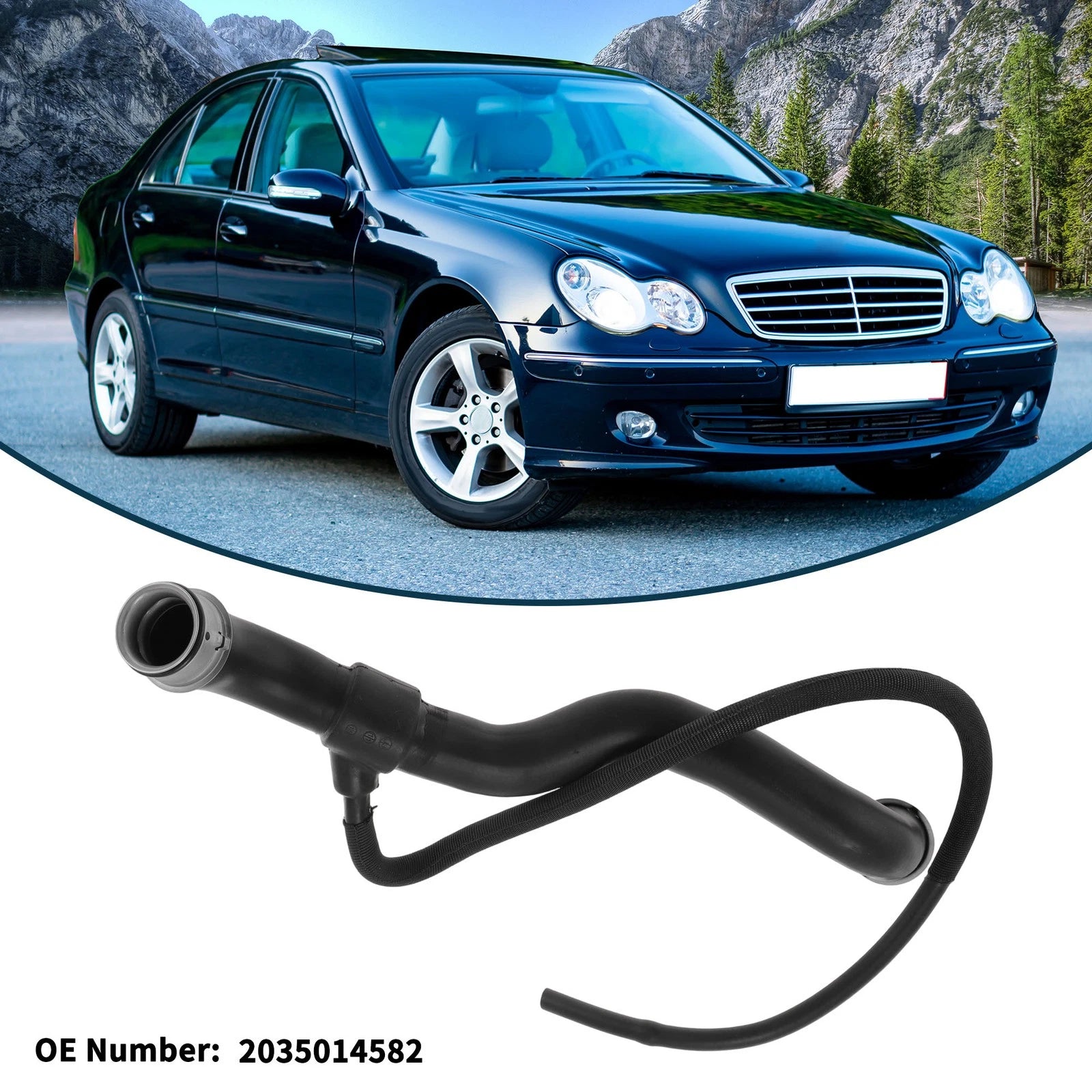 Radiator Hose for Mercedes-Benz C-Klasse (W203) No. 2035014582