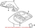 Genuine OEM Dome Light for Dodge Ram 3500 (2010–2018) 5JG58BD1AD