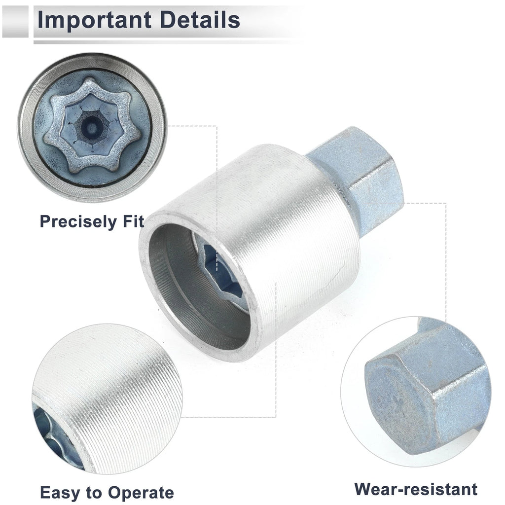 Type X Wheel Lock Lugnut with Bolt Kit Nut Removal Key for Audi A4L A5 (2013–2020)