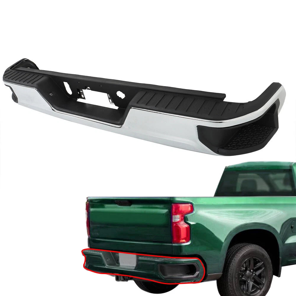 Rear Bumper Assembly for GMC Sierra 1500, Chevrolet Silverado 1500 (2019-2022)