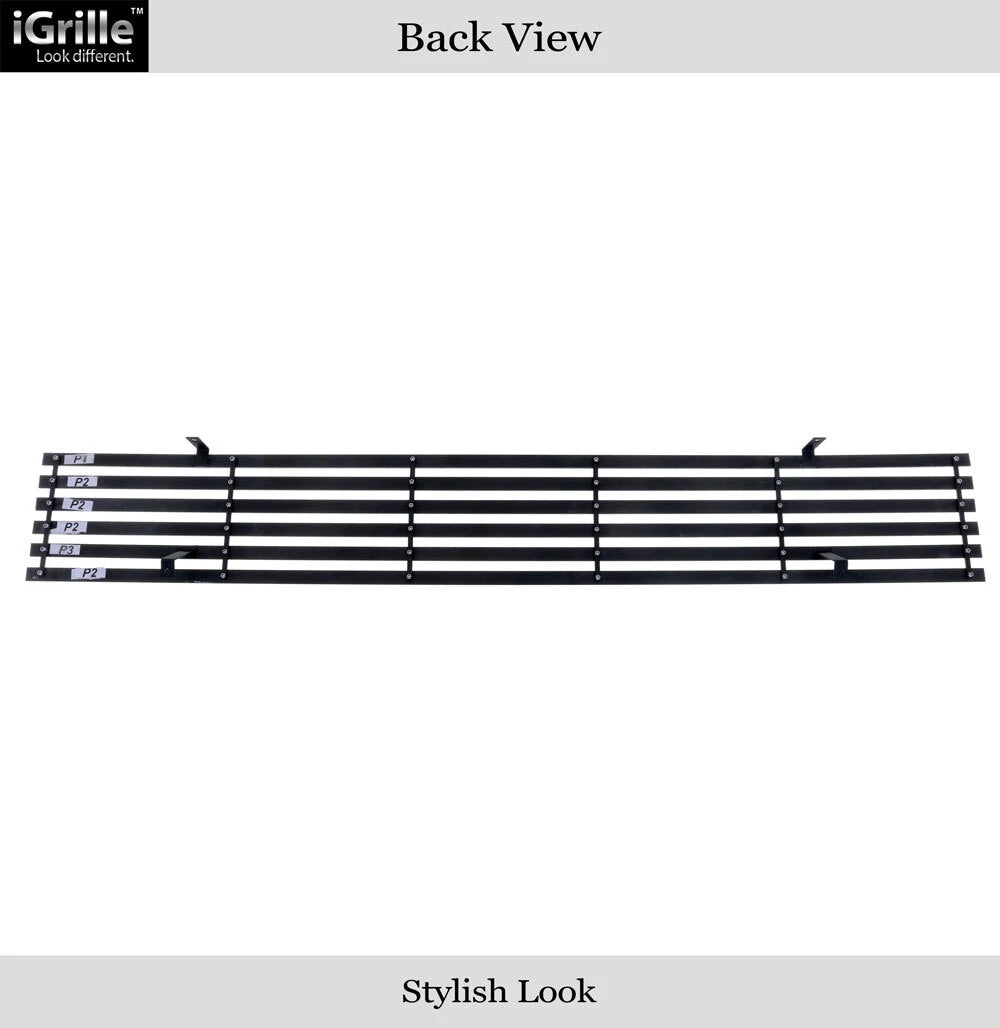 Chrome Wide Rivet Billet Grille Insert for Nissan Pickup (1986-1997)