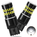 Pair 7443 7440 7444 LED White Reverse Stop Turn Signal Bulbs for Vehicles