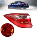 Left Outer Tail Light Assembly for Toyota Corolla Sedan (2017–2019) Red