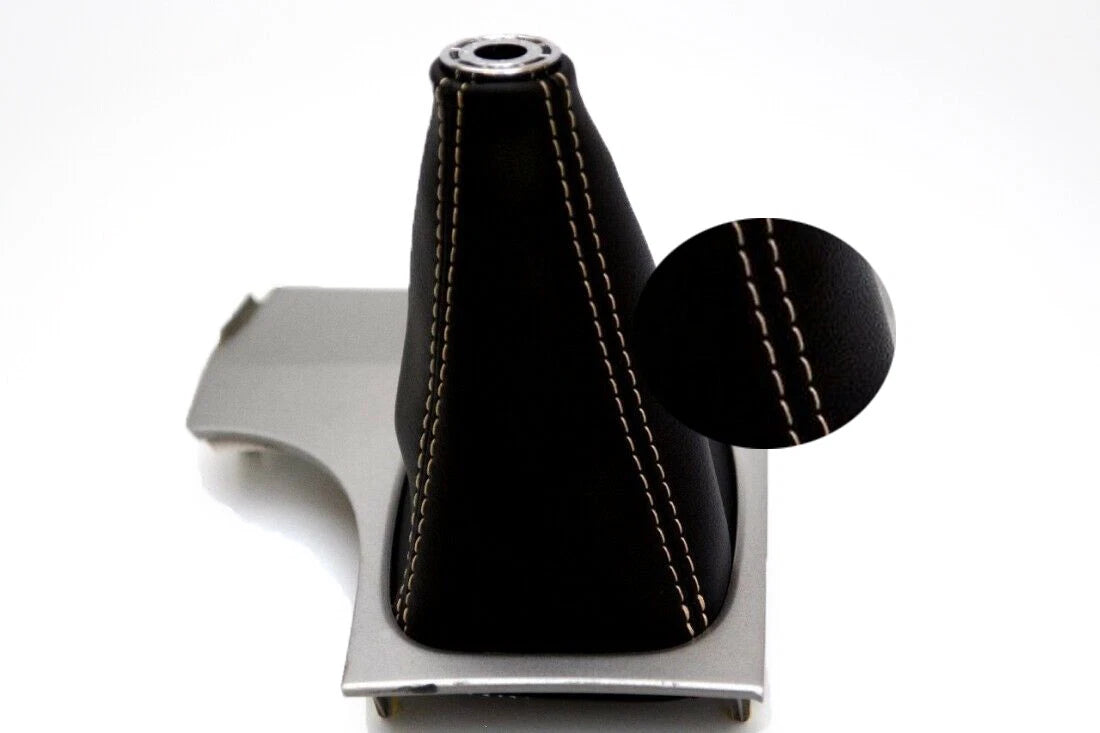Leather Manual Shift Boot Cover for Toyota Camry (2007–2011) Beige Stitch