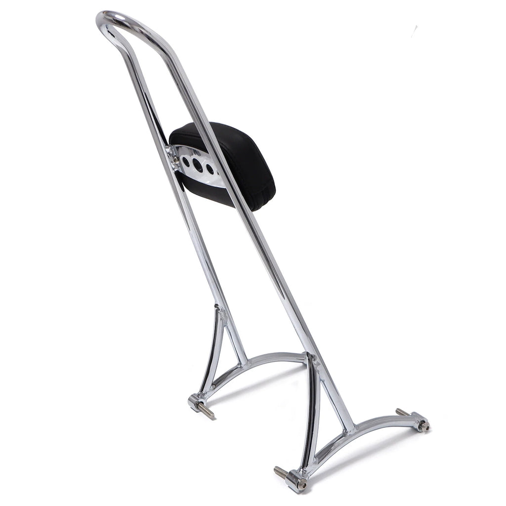 20" Chrome Sissy Bar Backrest Pad for Harley Sportster XL 883 1200 (1996–2003)
