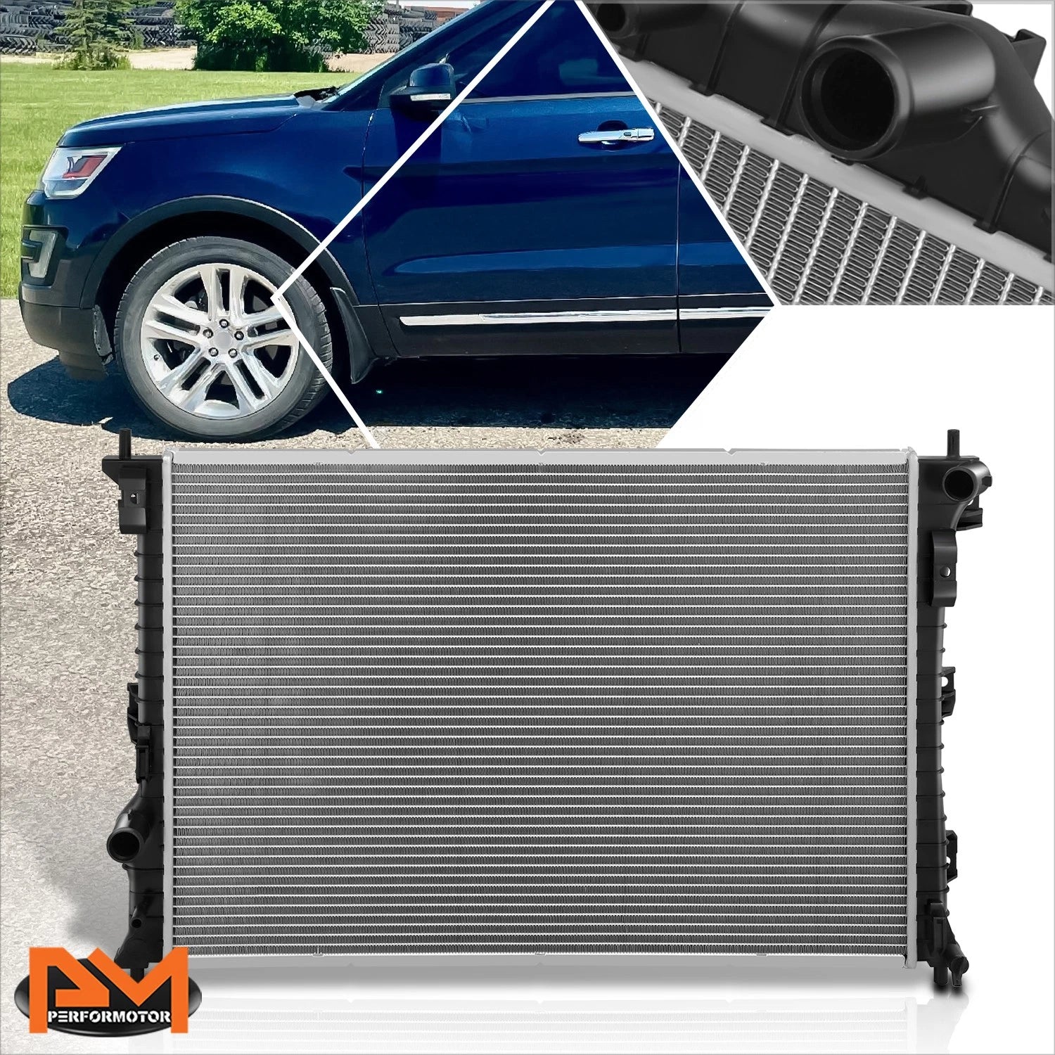 3-Row Aluminum Cooling Radiator for Jeep Wrangler JK (2007–2018)