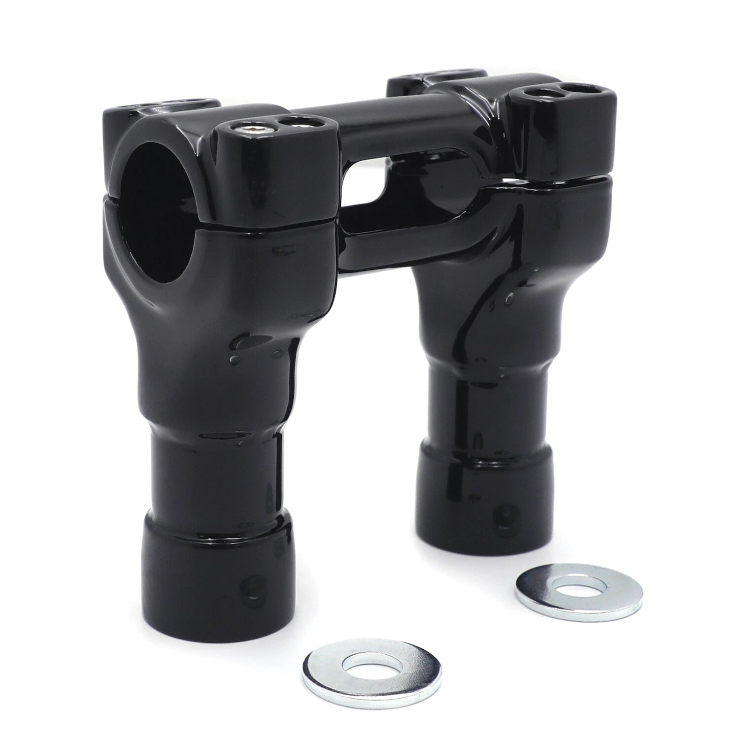 CNC Black 4" Riser Handlebar Top Clamp for H-D Softail Breakout Fat Bob (2011)