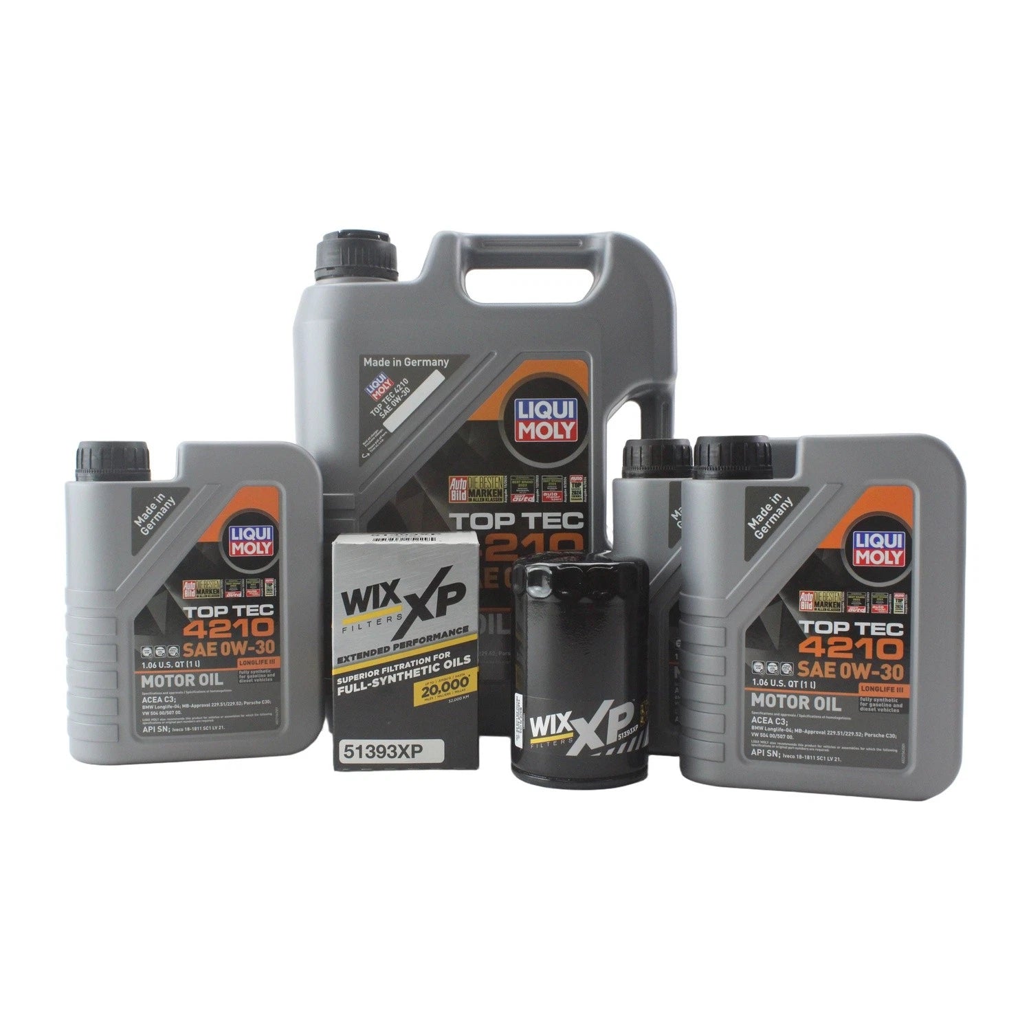 8L Liqui Moly Top Tec 4210 0W-30 Engine Oil Change Kit for Audi RS6 (2008–2010)
