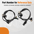 2X ABS Wheel Speed Sensor for Chevrolet Silverado 1500 (2007–2013)