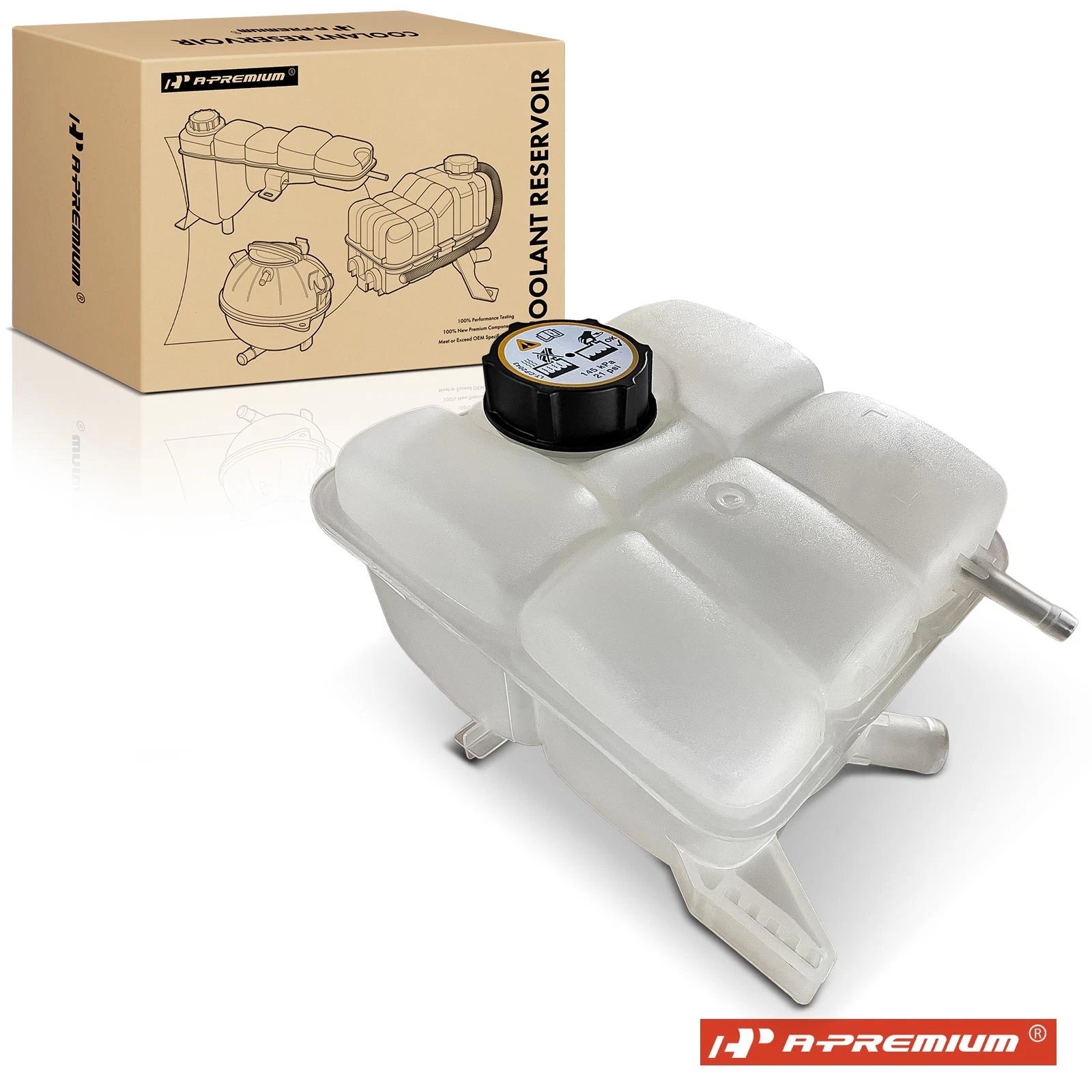Radiator Coolant Reservoir with Pressure Cap for Ford Escape (2016–2017)