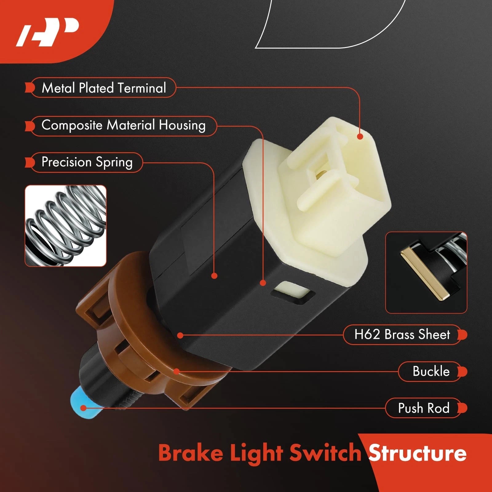 Brake Light Switch for Toyota RAV4 (2015â2018)