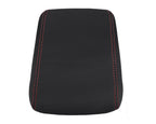 Leather Console Lid Armrest Cover for Audi A5 S5 (2008–2017) Red Stitch