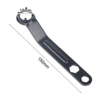 4 Prong Wrench for Angle Grinder (Heavy Carbon Steel, Rust Protection)