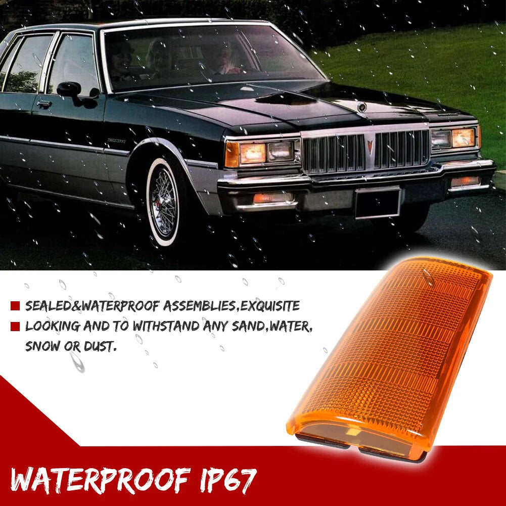 Amber Lens Side Marker Lights for Pontiac Parisienne Bonneville Safari