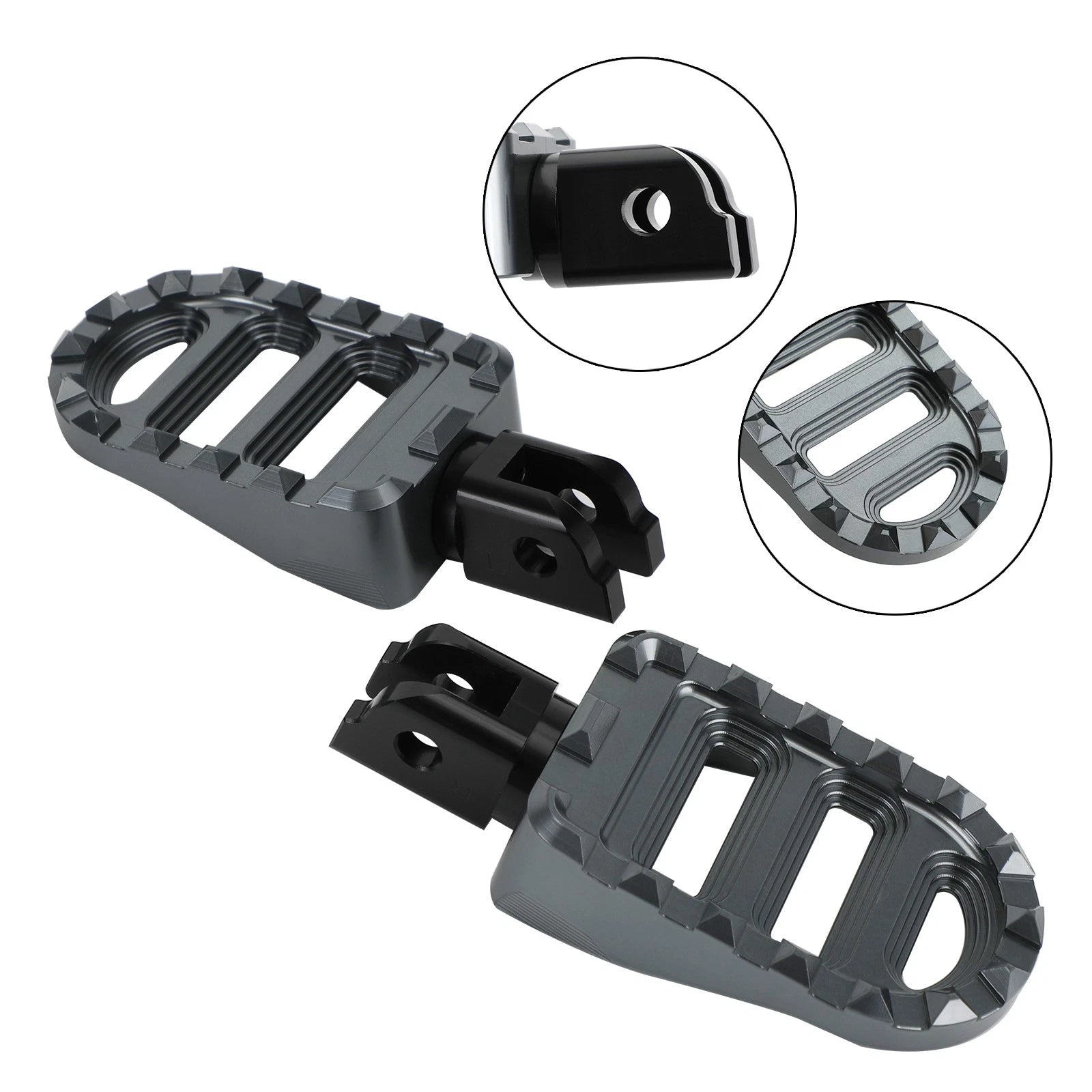 Front Footrests Foot Pegs for Harley Sportster S, Low Rider, Fat Bob, Softail Slim