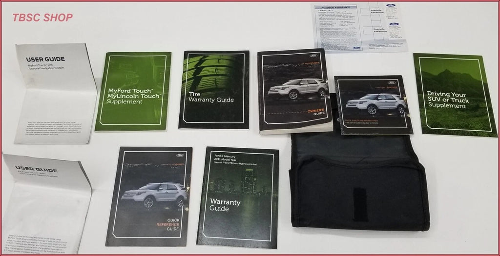 Owners Manual with Case for Ford Explorer (2011)