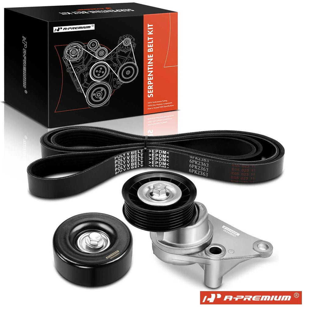 3X Serpentine Belt Drive Component Kit for Chevrolet Silverado 1500 HD (2001–2007)