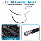 2X Oil Cooler Hose Kit for Mitsubishi Chariot Pajero (1990–2004)