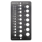 29-Hole Metric Drill Bit Gauge for 1/16 to 1/2 Drill Bit