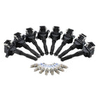 Set of 8 Ignition Coils & 8 Double Platinum Spark Plugs for BMW 4.4 V8 M62 (1996–2003)