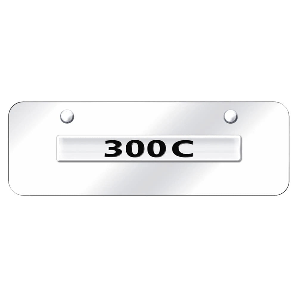 Chrome Name on Chrome Mini License Plate - Officially Licensed for Chrysler 300C