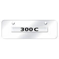 Chrome Name on Chrome Mini License Plate - Officially Licensed for Chrysler 300C